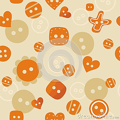 Orange seamless pattern Vector Illustration