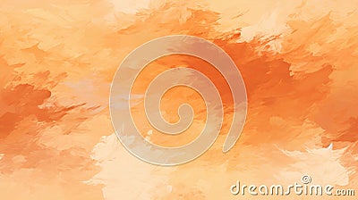 Orange, serenity, painted in warm earth tones using bold brushstrokes. Generative AI Stock Photo