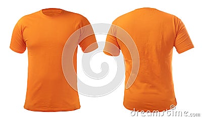 Orange Shirt Design Template Stock Photo