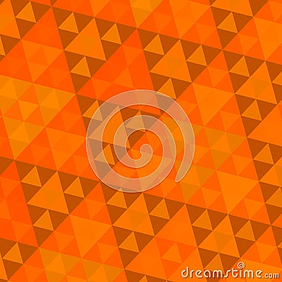 Orange Sierpinski Pattern Stock Photo