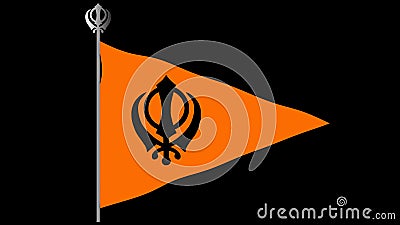 Hãy xem lá cờ Khanda bắt mắt này - một biểu tượng quan trọng của đạo Sikh, thể hiện sự đoàn kết và tinh thần nhân đạo của cộng đồng. Nó được tô điểm với những họa tiết đẹp mắt và sắc màu tươi sáng, giúp bạn có được một trải nghiệm thật tuyệt vời.