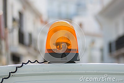 Orange siren Stock Photo