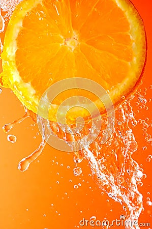 Orange slice Stock Photo