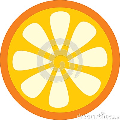 Orange slice Vector Illustration