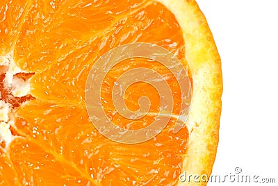 Orange slice detail Stock Photo