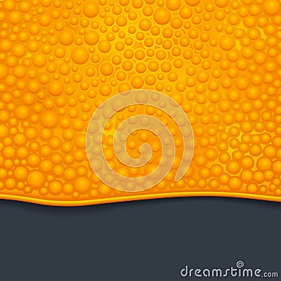 Orange slime 01 Vector Illustration