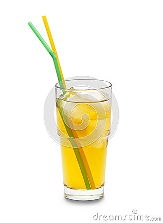 Orange soda drink(path included) Stock Photo