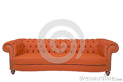 Orange Sofa Stock Photo