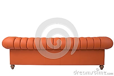 Orange Sofa Stock Photo