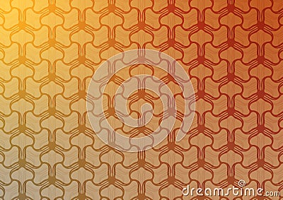 Orange soft line gradient net pattern background Vector Illustration