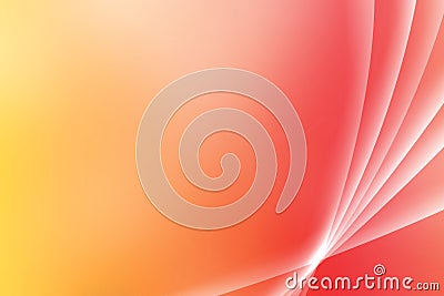 Orange Soothing Vista Curves Stock Photo