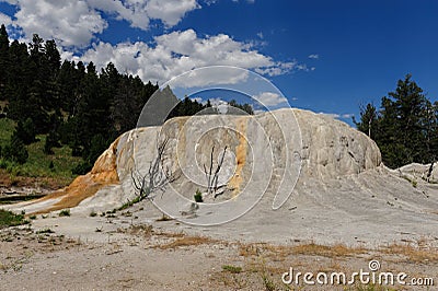 Orange Spring Mound Stock Photo