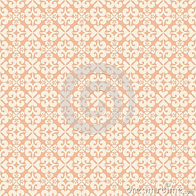 Orange swirl repeatable seamless pattern Stock Photo