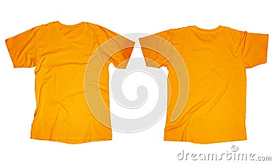 Orange T-Shirt Template Stock Photo - Image: 44301497