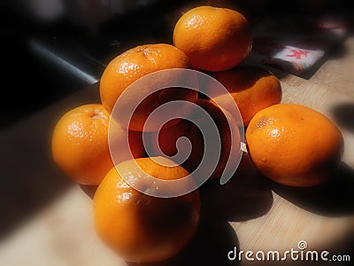 Orange Tangerines Fruit Stock Photo