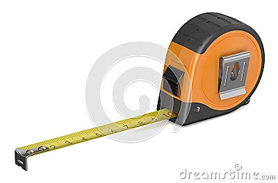 Orange tape measure Stock Photo