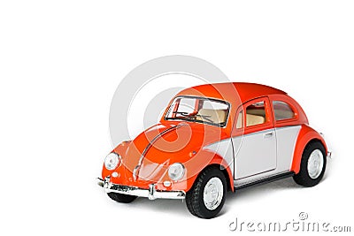 Orange toy car Editorial Stock Photo
