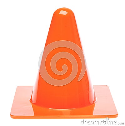 Orange Traffic Cone Stock Photo