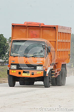 Orange Truck Fuso 220 Ps Editorial Stock Photo