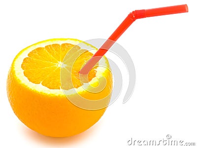 Orange with tubule Stock Photo