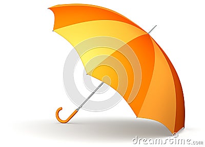 Orange umbrella Stock Photo