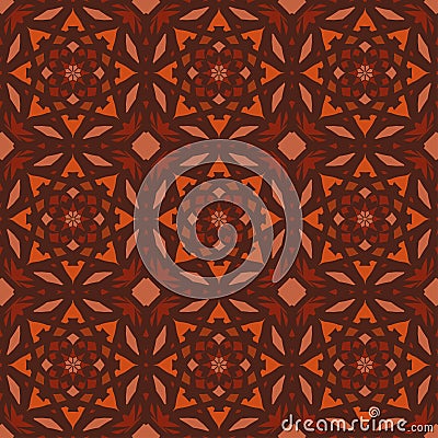 Orange universal vector seamless patterns, tiling. Geometric ornaments. Vector Illustration