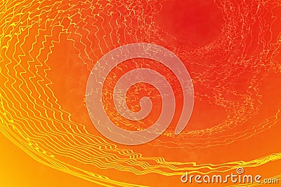 Orange wavy abstract Stock Photo