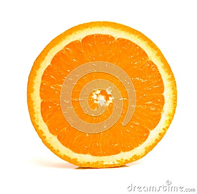 Orange on white Stock Photo