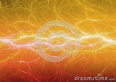 Orange and yellow lightning Stock Photo