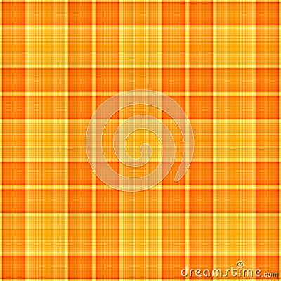 Orange Yellow Plaid Stock Photo