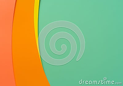 Orange and yellow sheets of paper Stock Photo