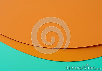 Orange and yellow sheets of paper Stock Photo