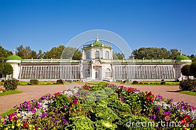 Orangerie Pavilion at the museum-estate Kuskovo Stock Photo