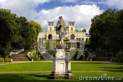 The Orangery Palace (Orangerieschloss) in Park Sanssouci in Potsdam Stock Photo