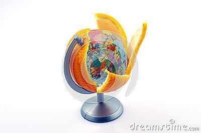 Oranges globes Stock Photo