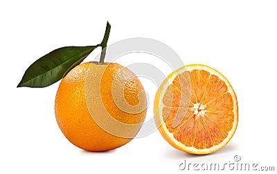 Blonde orange on a white background Stock Photo