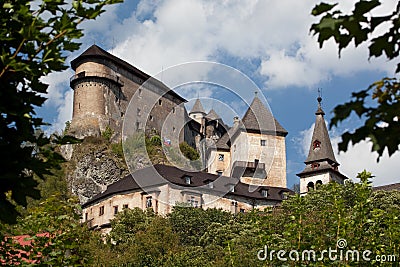 Orava Castle Stock Photo