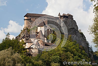 Orava Castle Stock Photo