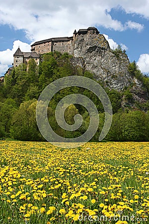 Orava Castle Stock Photo