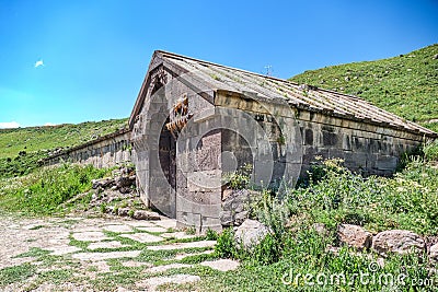 Orbeillan caravanserai at Selim pass Stock Photo