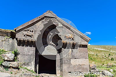 Orbelian`s Caravanserai, in Vayots Dzor, Armenia. Editorial Stock Photo