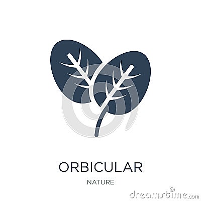 orbicular icon in trendy design style. orbicular icon isolated on white background. orbicular vector icon simple and modern flat Vector Illustration