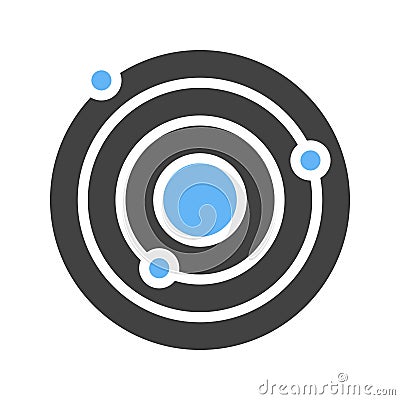 Orbit icon vector image. Vector Illustration