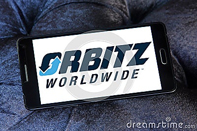 Orbitz travel company logo Editorial Stock Photo