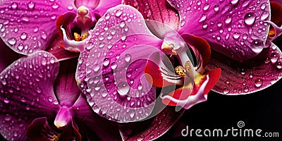 Orchid, enchanting in nature-closeups Stock Photo