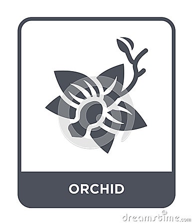 orchid icon in trendy design style. orchid icon isolated on white background. orchid vector icon simple and modern flat symbol for Vector Illustration