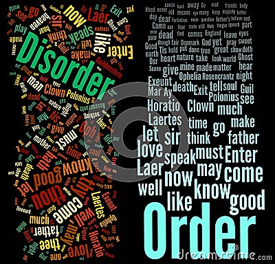 Order and Disorder Vector Illustration