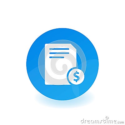 Order manage Icon button gradient Design template vector Vector Illustration