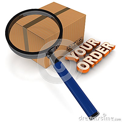 Order status processing Stock Photo