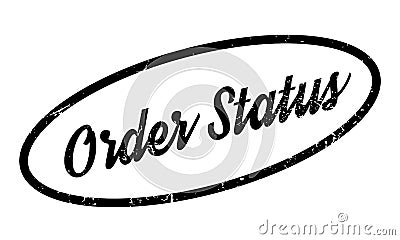 Order Status rubber stamp Vector Illustration